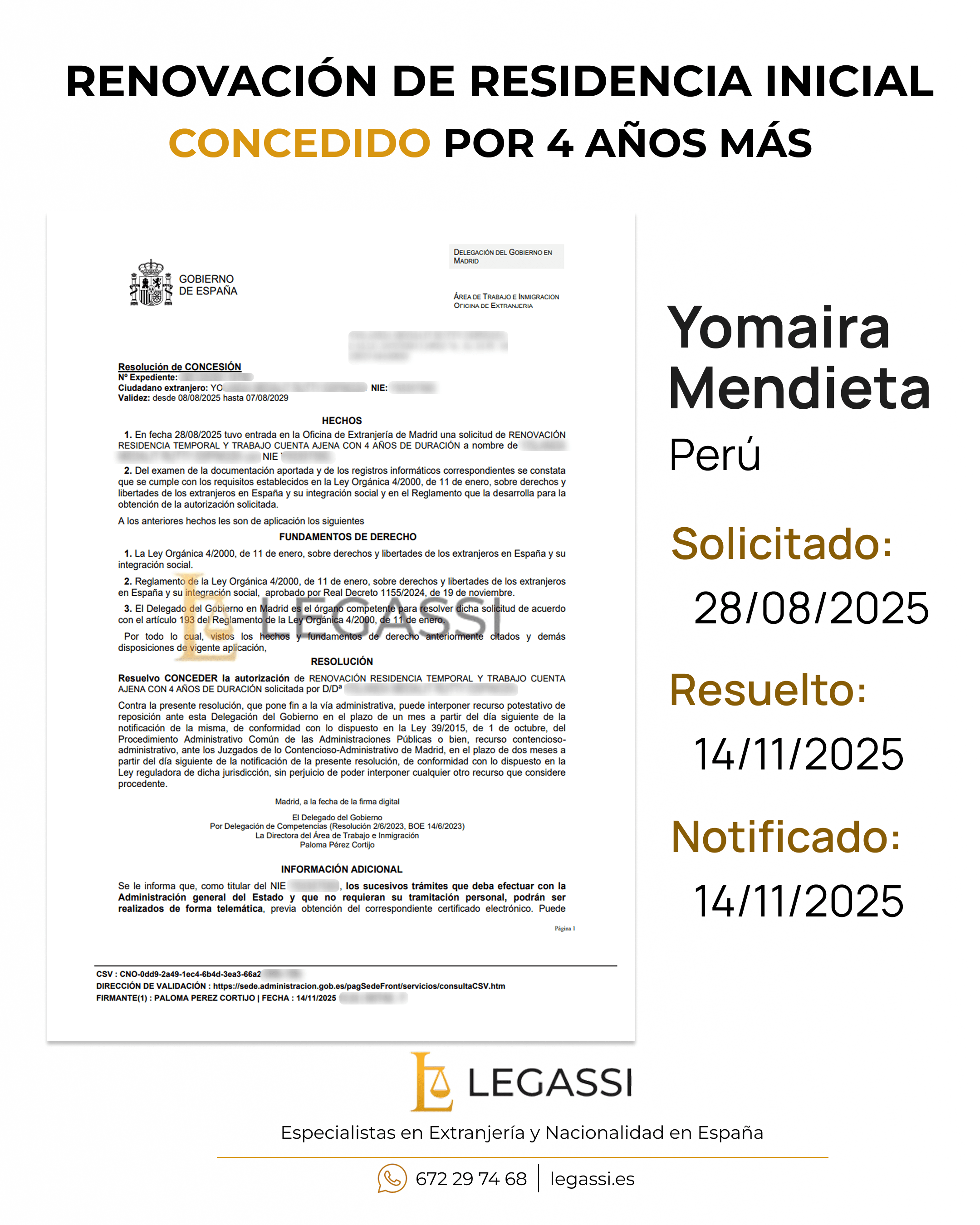Resolución favorable 11