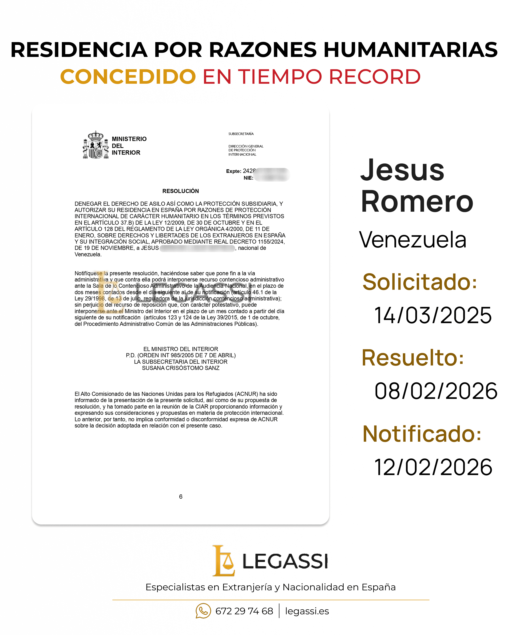 Resolución favorable 12