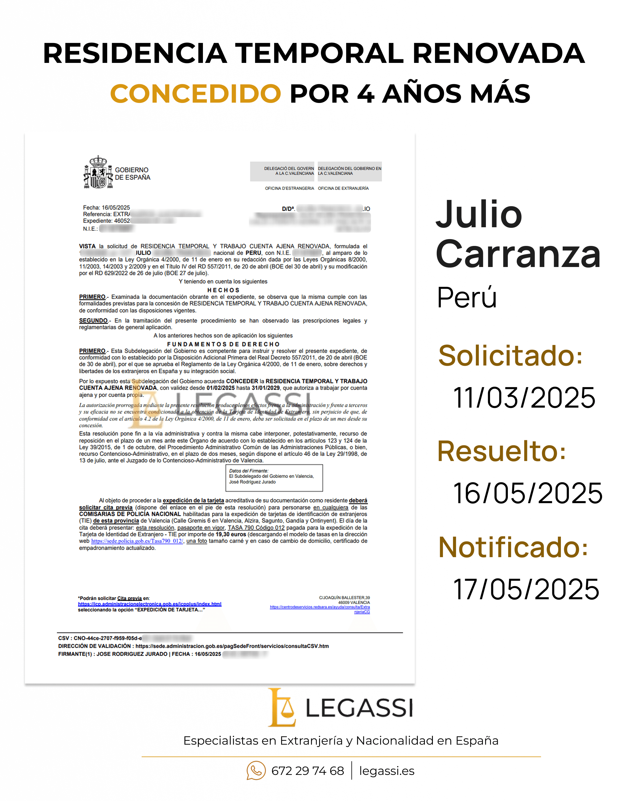 Resolución favorable 13