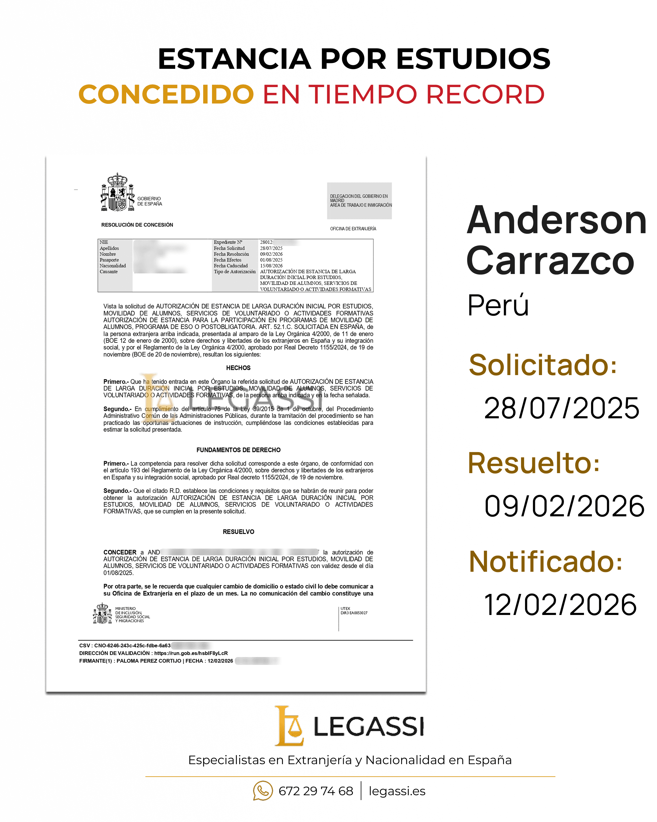 Resolución favorable 15