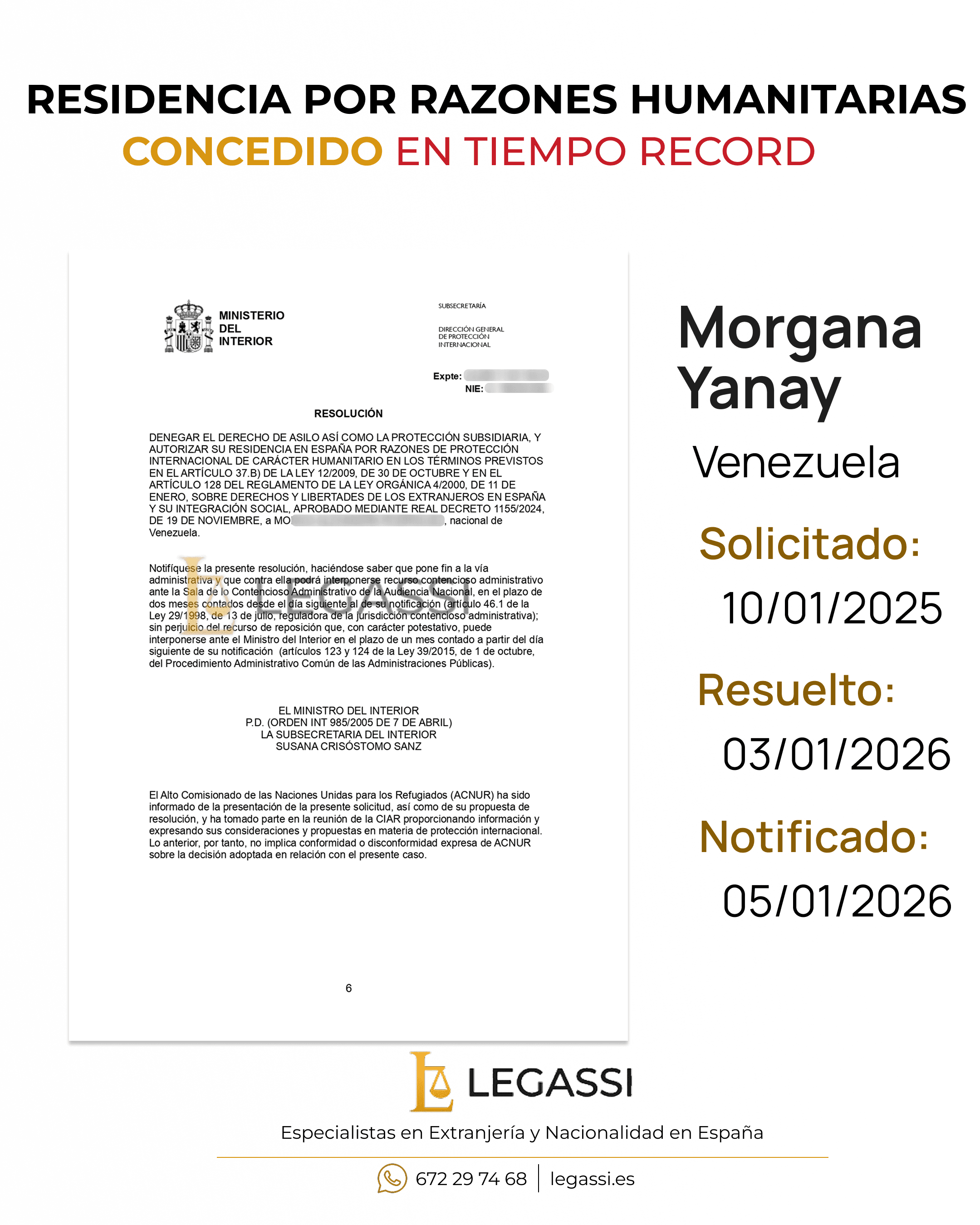 Resolución favorable 16