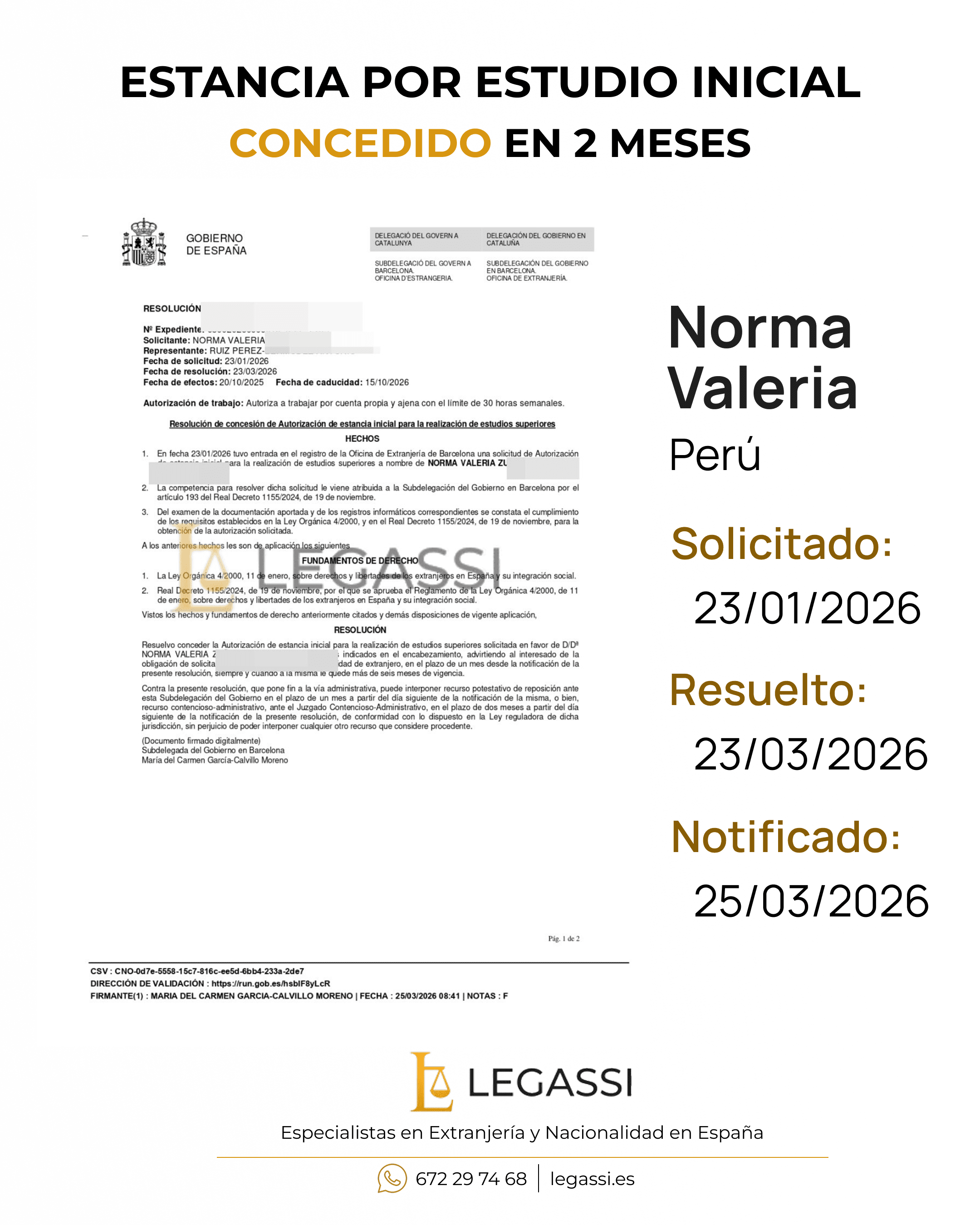 Resolución favorable 3