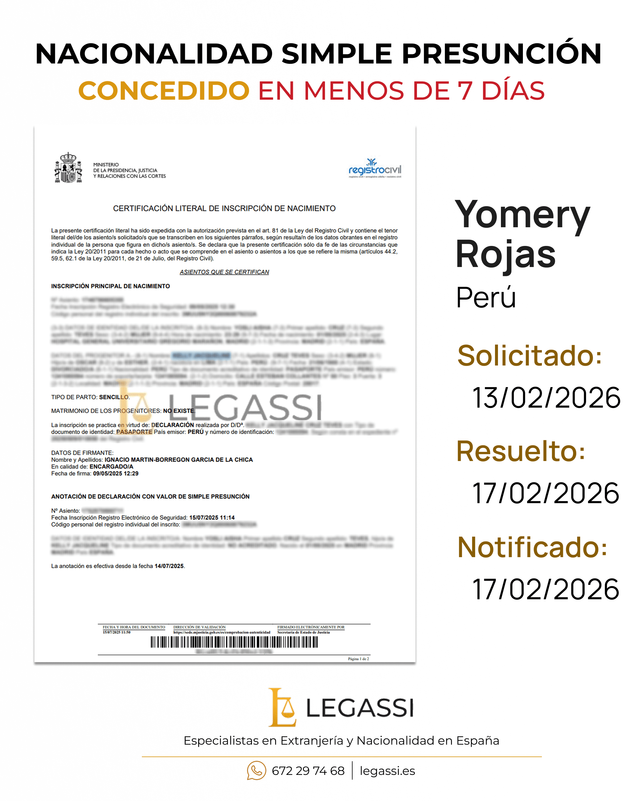 Resolución favorable 5